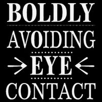 Boldly Avoiding Eye Contact Funny Introvert Drawstring Bag