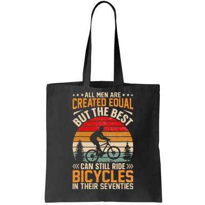 Bike All Equal But The Best Ride Bicycles Seventies Tote Bag