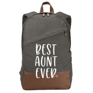 Best Aunt Ever Auntie Gift Great Gift Cotton Canvas Backpack