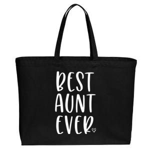 Best Aunt Ever Auntie Gift Great Gift Cotton Canvas Jumbo Tote