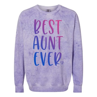 Best Aunt Ever Auntie Gift Colorblast Crewneck Sweatshirt