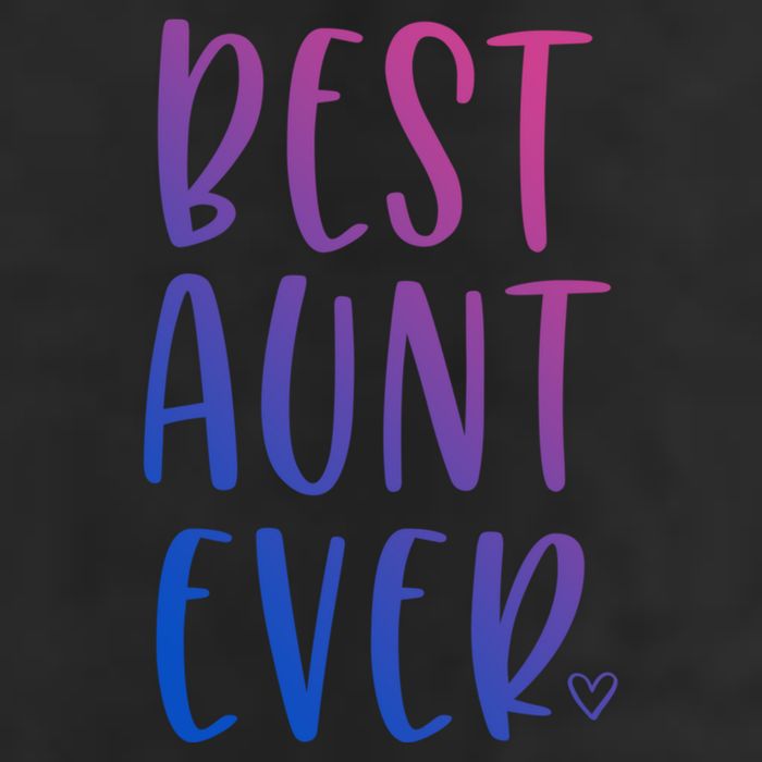 Best Aunt Ever Auntie Gift 7 Panel Mesh Trucker Snapback Hat