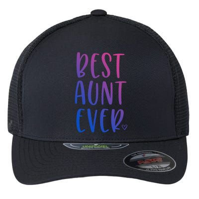 Best Aunt Ever Auntie Gift Flexfit Unipanel Trucker Cap