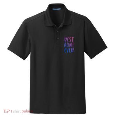 Best Aunt Ever Auntie Gift Dry Zone Grid Polo