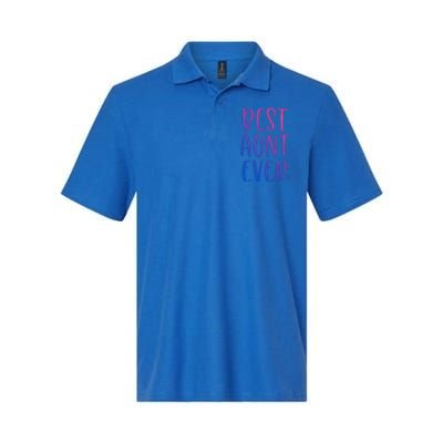 Best Aunt Ever Auntie Gift Softstyle Adult Sport Polo