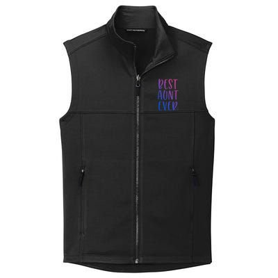 Best Aunt Ever Auntie Gift Collective Smooth Fleece Vest