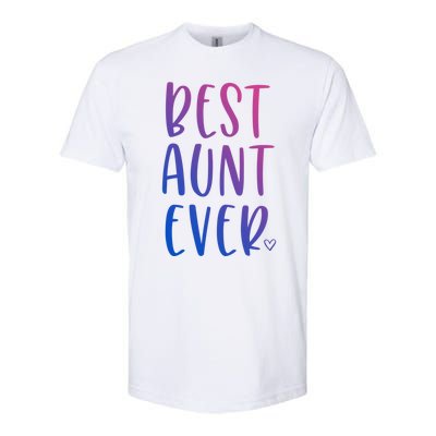 Best Aunt Ever Auntie Gift Softstyle CVC T-Shirt