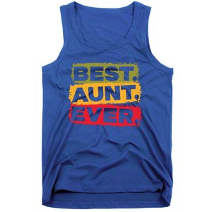 Best Aunt Ever Auntie Funny Gift Tank Top