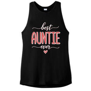 Best Aunt Ever New Auntie Gift Idea Ladies PosiCharge Tri-Blend Wicking Tank