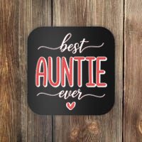 Best Aunt Ever New Auntie Gift Idea Coaster