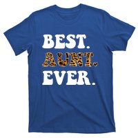 Best Aunt Ever Leopard Funny Auntie Mothers Day Cool Gift T-Shirt