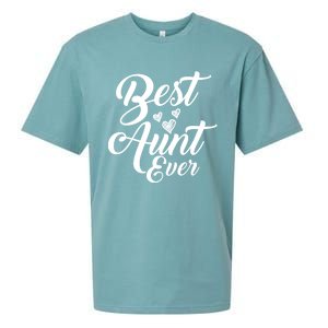 Best Aunt Ever New Auntie Funny Gift Best Great Blessed Auntie Great Gift Sueded Cloud Jersey T-Shirt