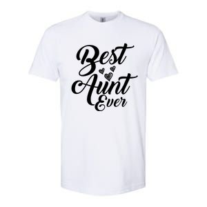 Best Aunt Ever New Auntie Funny Gift Best Great Blessed Auntie Great Gift Softstyle CVC T-Shirt