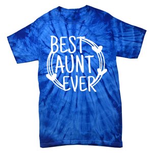 Best Aunt Ever Love Heart Gift Tie-Dye T-Shirt