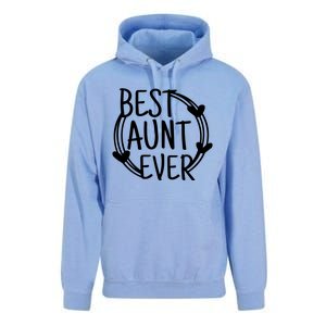 Best Aunt Ever Love Heart Gift Unisex Surf Hoodie