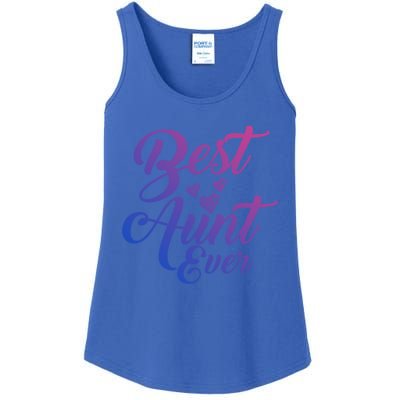 Best Aunt Ever New Auntie Funny Gift Best Great Blessed Auntie Gift Ladies Essential Tank