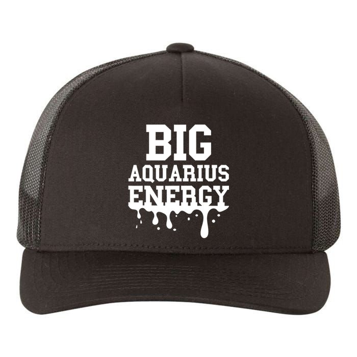 Big Aquarius Energy Zodiac Sign Drip Birthday Yupoong Adult 5-Panel Trucker Hat