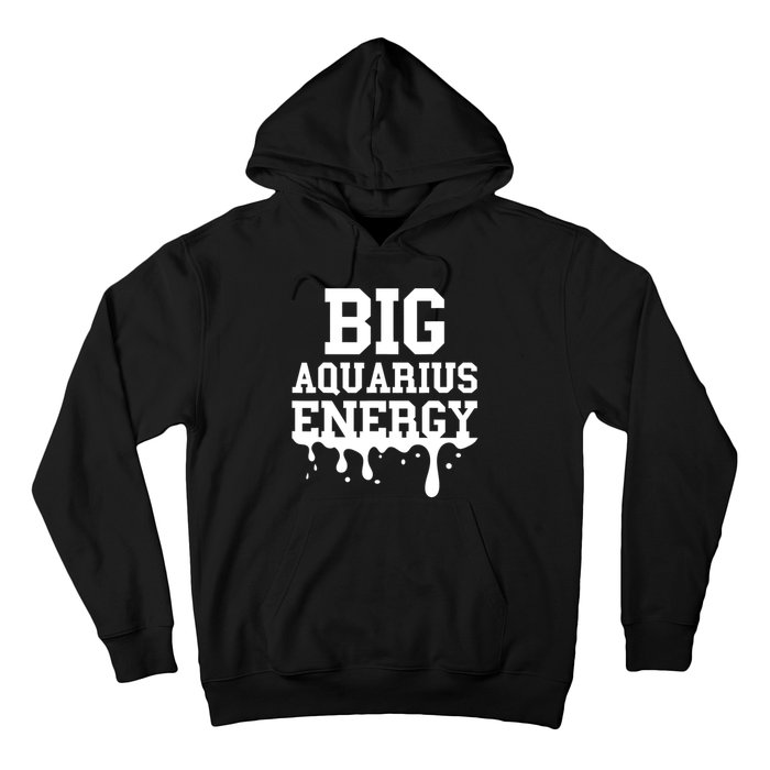 Big Aquarius Energy Zodiac Sign Drip Birthday Hoodie