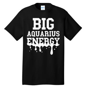 Big Aquarius Energy Zodiac Sign Drip Birthday Tall T-Shirt