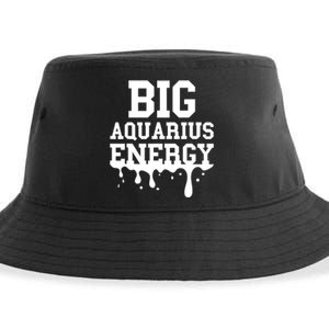 Big Aquarius Energy Zodiac Sign Drip Birthday Sustainable Bucket Hat