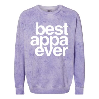 Best Appa Ever Korean Fathers Day Shirts Dad Colorblast Crewneck Sweatshirt