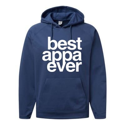 Best Appa Ever Korean Fathers Day Shirts Dad Performance Fleece Hoodie