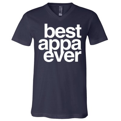 Best Appa Ever Korean Fathers Day Shirts Dad V-Neck T-Shirt