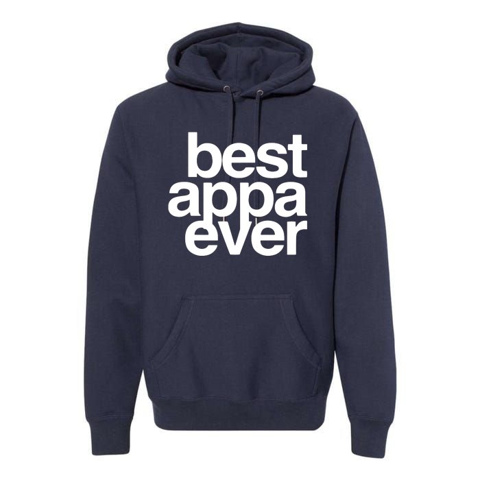 Best Appa Ever Korean Fathers Day Shirts Dad Premium Hoodie