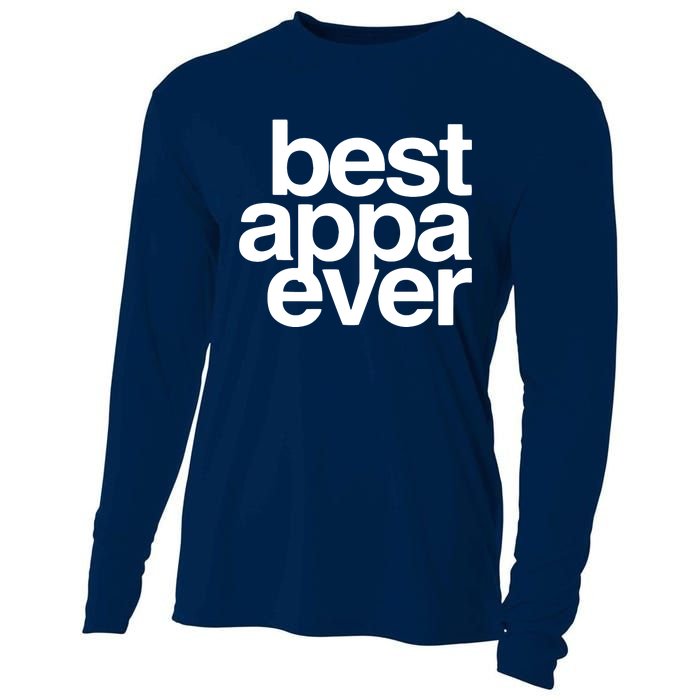 Best Appa Ever Korean Fathers Day Shirts Dad Cooling Performance Long Sleeve Crew