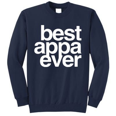 Best Appa Ever Korean Fathers Day Shirts Dad Tall Sweatshirt