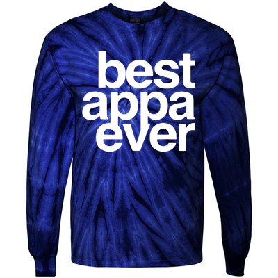 Best Appa Ever Korean Fathers Day Shirts Dad Tie-Dye Long Sleeve Shirt