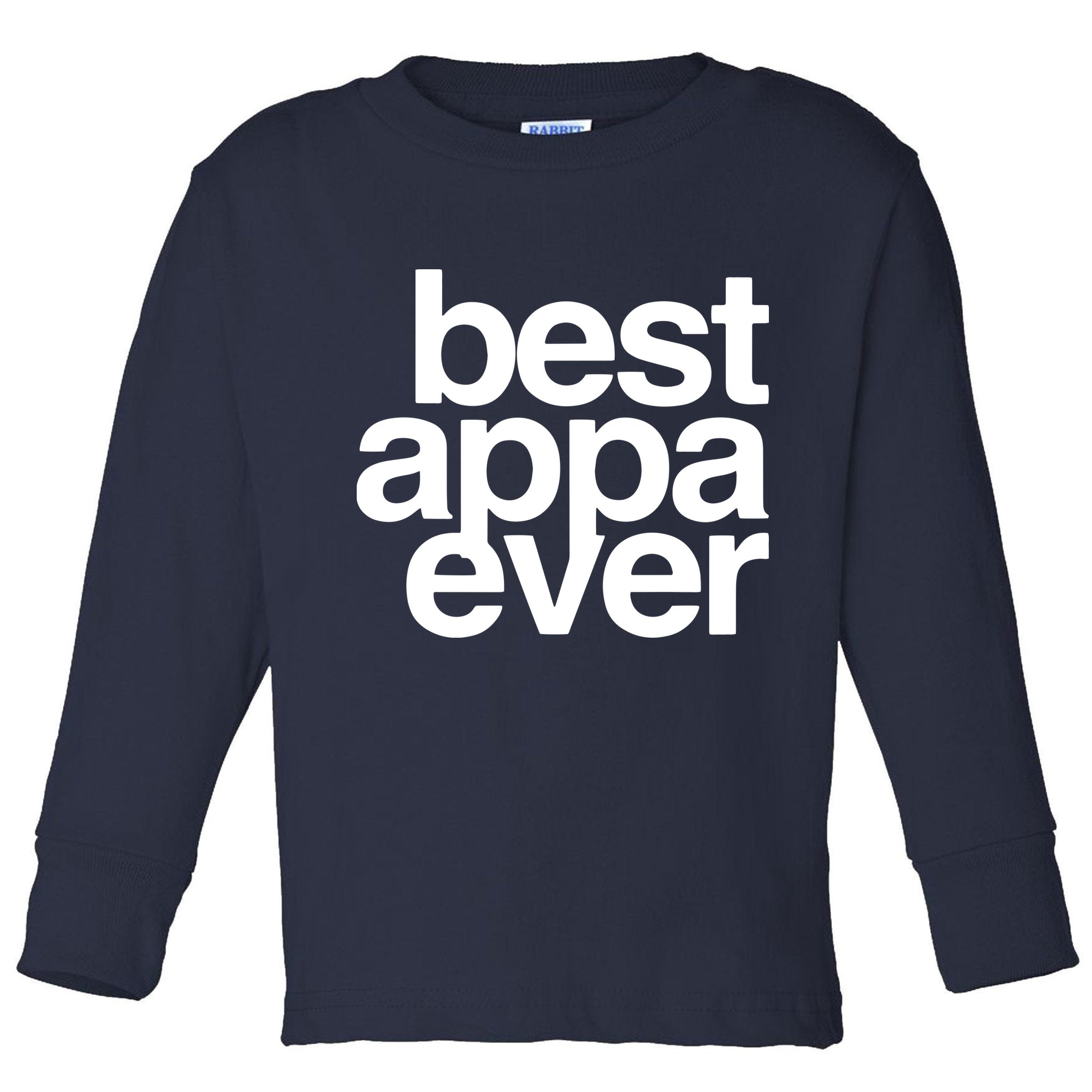 Best Appa Ever Korean Fathers Day Shirts Dad Toddler Long Sleeve Shirt