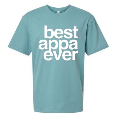 Best Appa Ever Korean Fathers Day Shirts Dad Sueded Cloud Jersey T-Shirt