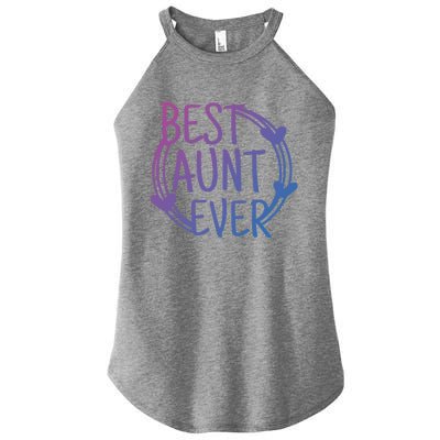 Best Aunt Ever Love Heart Gift Women’s Perfect Tri Rocker Tank