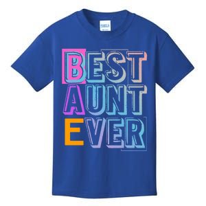 Best Aunt Ever Niece Nephew Auntie Cute Gift Kids T-Shirt