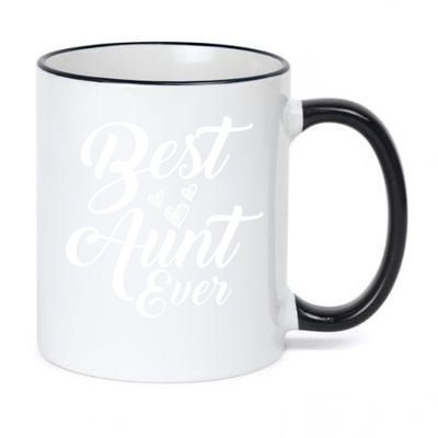 Best Aunt Ever New Auntie Funny Gift Best Great Blessed Auntie Cool Gift 11oz Black Color Changing Mug