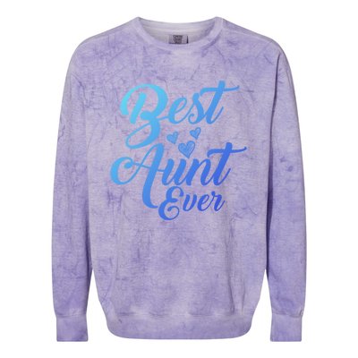 Best Aunt Ever New Auntie Funny Gift Best Great Blessed Auntie Meaningful Gift Colorblast Crewneck Sweatshirt