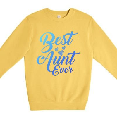 Best Aunt Ever New Auntie Funny Gift Best Great Blessed Auntie Meaningful Gift Premium Crewneck Sweatshirt