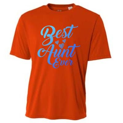 Best Aunt Ever New Auntie Funny Gift Best Great Blessed Auntie Meaningful Gift Cooling Performance Crew T-Shirt