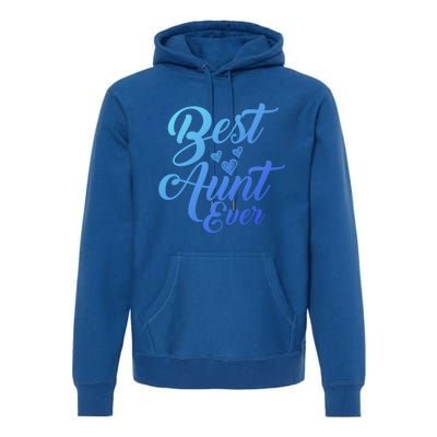 Best Aunt Ever New Auntie Funny Gift Best Great Blessed Auntie Meaningful Gift Premium Hoodie