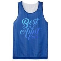 Best Aunt Ever New Auntie Funny Gift Best Great Blessed Auntie Meaningful Gift Mesh Reversible Basketball Jersey Tank