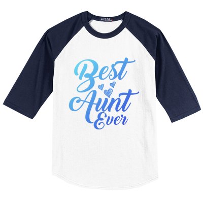 Best Aunt Ever New Auntie Funny Gift Best Great Blessed Auntie Meaningful Gift Baseball Sleeve Shirt