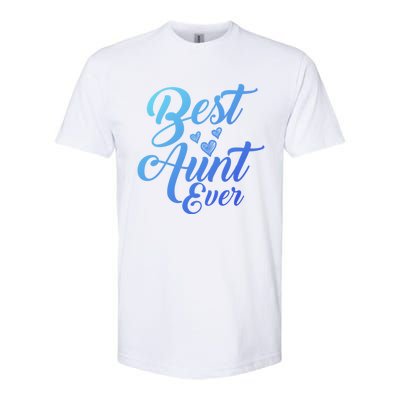 Best Aunt Ever New Auntie Funny Gift Best Great Blessed Auntie Meaningful Gift Softstyle CVC T-Shirt