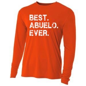 Best Abuelo Ever Funny Fathers Day Birthday Present Abuelo Meaningful Gift Cooling Performance Long Sleeve Crew