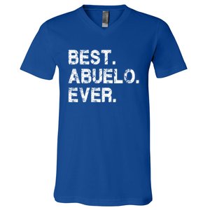 Best Abuelo Ever Funny Fathers Day Birthday Present Abuelo Meaningful Gift V-Neck T-Shirt