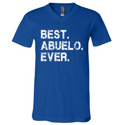 Best Abuelo Ever Funny Fathers Day Birthday Present Abuelo Meaningful Gift V-Neck T-Shirt