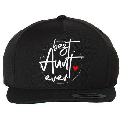 Best Aunt Ever Cool Aunt Wool Snapback Cap