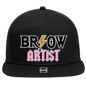 Brow Artist Eyebrow Artist Brow Artist 7 Panel Mesh Trucker Snapback Hat