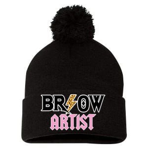 Brow Artist Eyebrow Artist Brow Artist Pom Pom 12in Knit Beanie