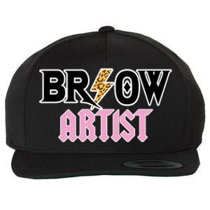 Brow Artist Eyebrow Artist Brow Artist Wool Snapback Cap